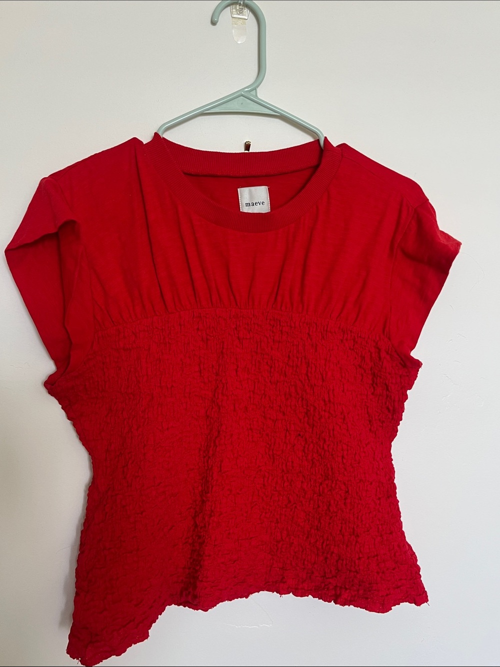 Maeve  - Anthropologie - Smocked Muscle Tee - Picture 5 of 10